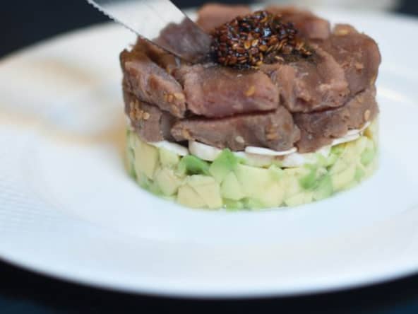 Thon, avocat, champignons