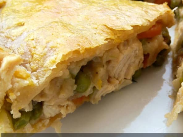 Chicken pot pie : une tourte au poulet savoureuse