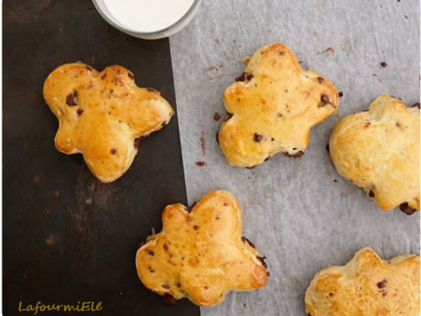 Pains au lait aux pépites de chocolat