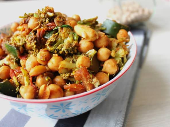 Méli mélo de légumes et pois chiches
