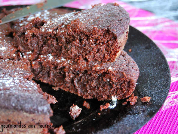 Gâteau fondant au chocolat noisette