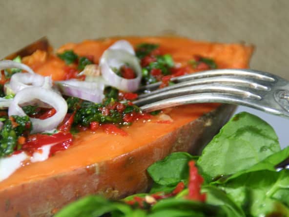 Patate Douce épicée au four