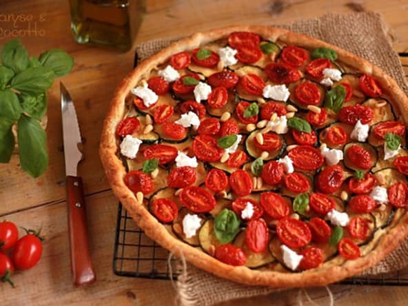 Tarte Courgettes et Tomates Cerises