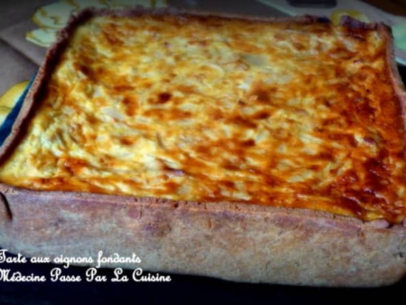 Tarte aux oignons fondants