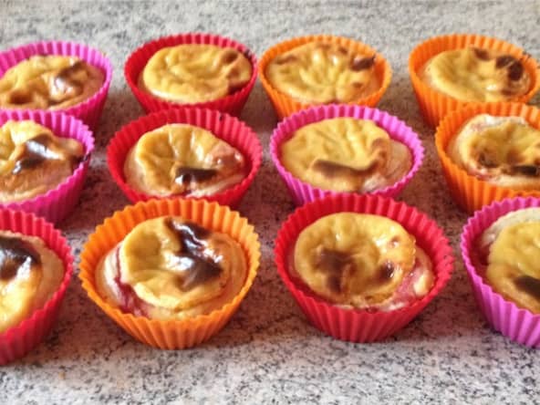 Pastéis de Nata aux pêches