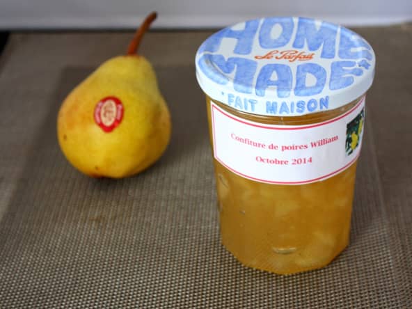 Confiture de poires à la vanille