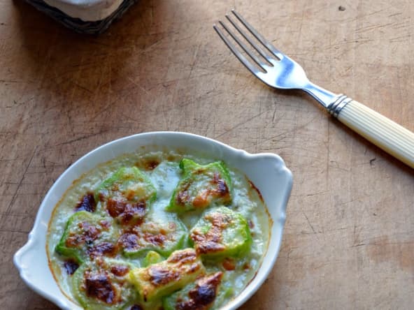 Gratin de Tiges de Brocolis au Gorgonzola