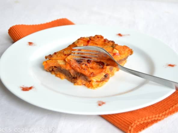 Gratin made in USA de patates douces et beurre de cacahuètes