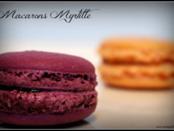 Macarons à la Myrtille