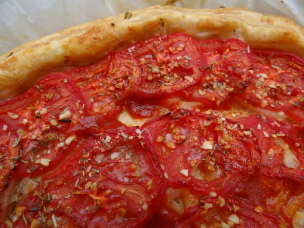 Tarte oignon-tomate