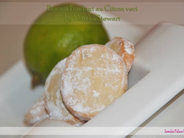 Biscuits fondants au citron vert de Martha Stewart
