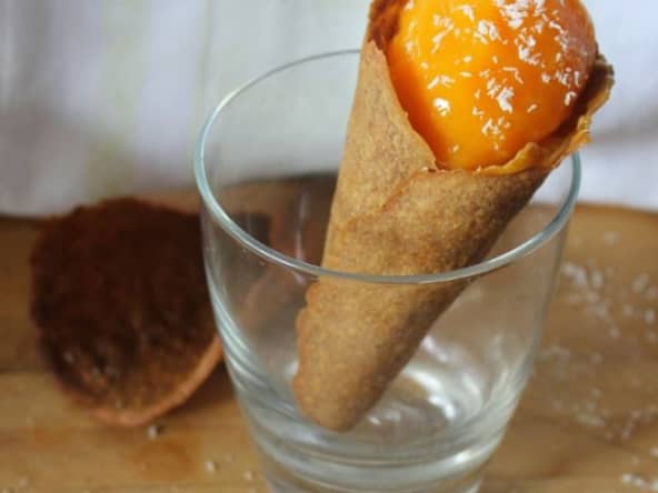 Sorbet minute mangue noix de coco