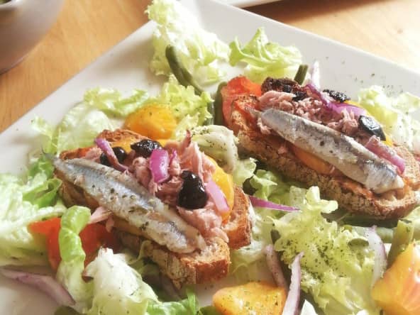 Bruschetta thon et anchois