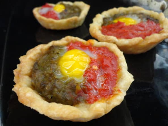 tartelettes aux deux poivrons