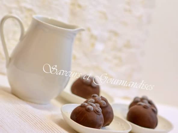 Brownie en boulettes fourrées pralinées