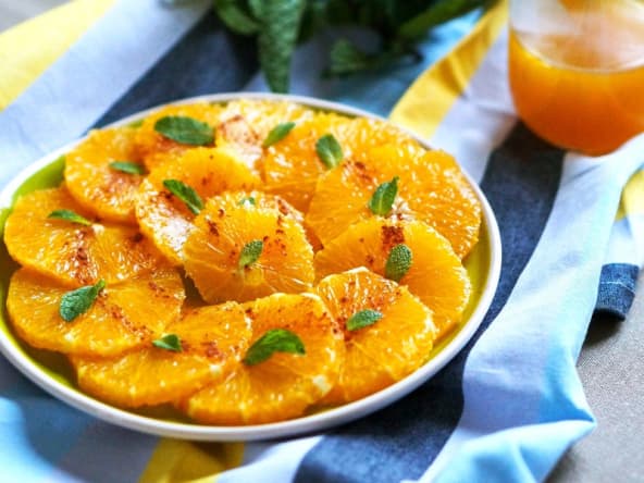 Salade d'oranges à l'orientale