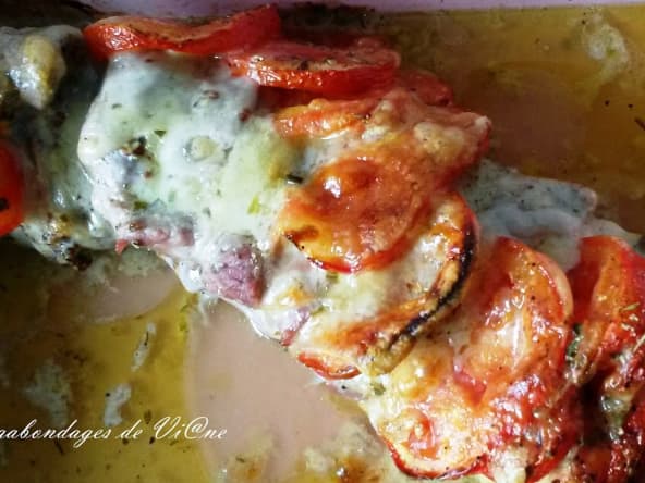 Mignon de porc au comté et tomates