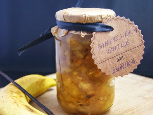 Confiture Bananes, Rhum et Vanille