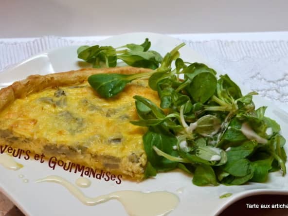 Tarte aux cœurs d’artichauts.