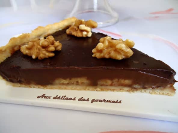 tarte au chocolat à la banane