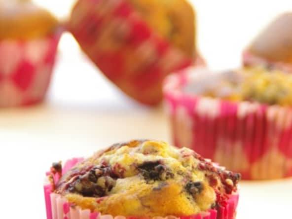 Muffins au citron et aux fruits rouges