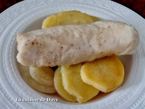 Merlu et ses pommes boulangères