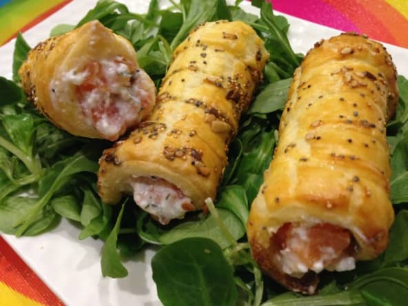 Cigares à la crème de Saumon