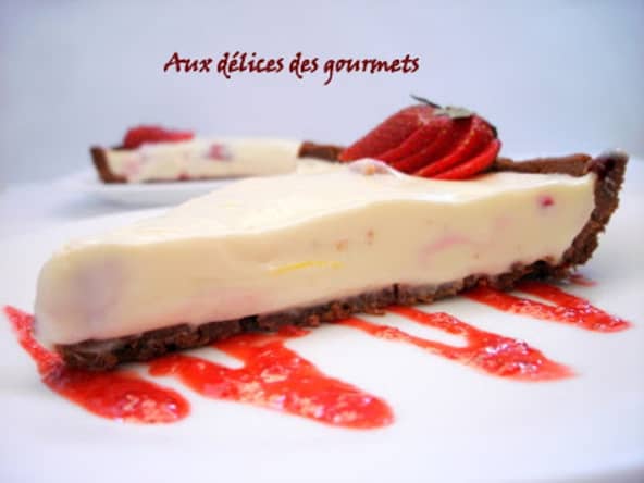 tarte crémeuse aux fraises