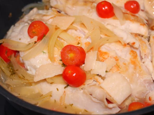 Filets de perche aux tomates cerises et herbes
