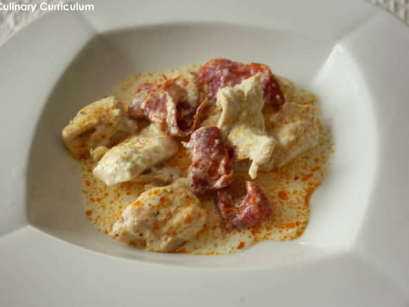 Aiguillettes de poulet au chorizo