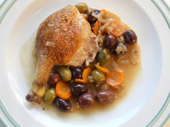 Canette aux deux olives