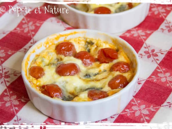 Tartelettes aux tomates cerise et gorgonzola
