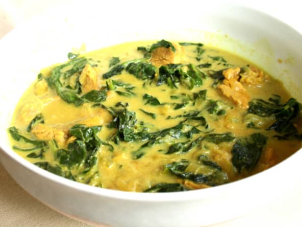 Colombo de veau aux épinards