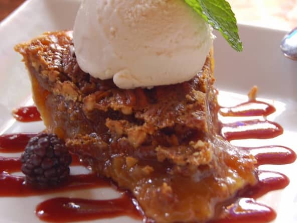 Tarte aux noix de pécan, pâte au cacao