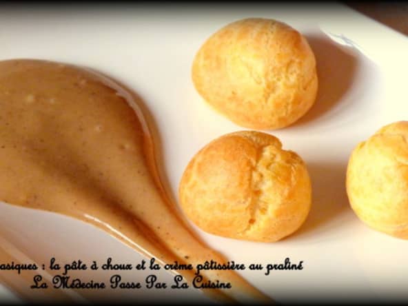 Crème pâtissière au praliné ou crème Touki-Brest selon Conticini