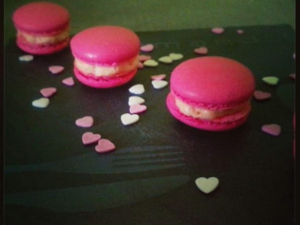 macaron fraise tagada