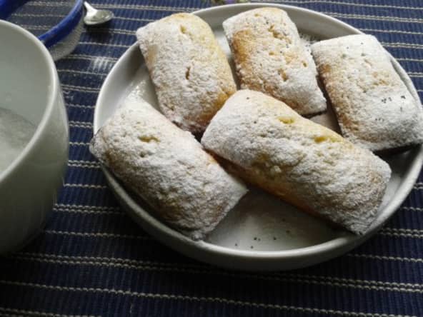 Financiers au citron et aux graines de pavot