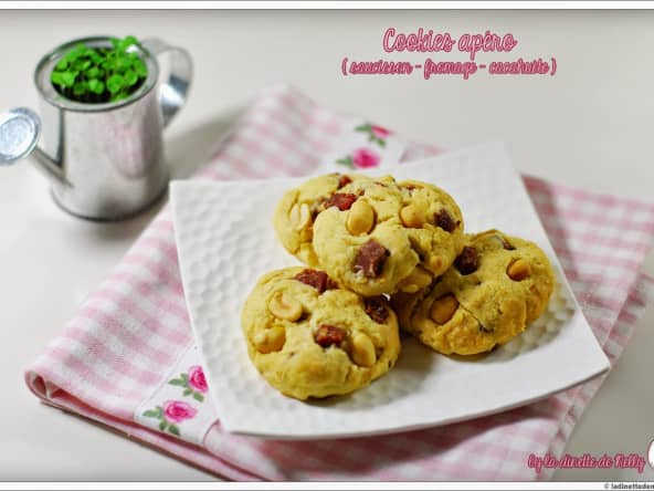 Cookies saucisson-fromage-cacahuète