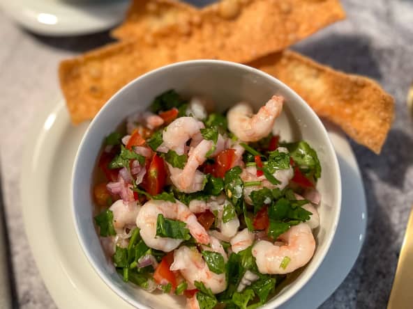 Ceviche de crevettes nordiques