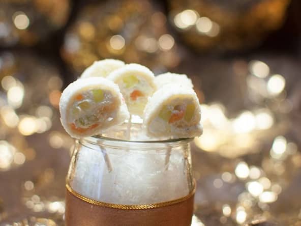 Sucettes apéritives au saumon