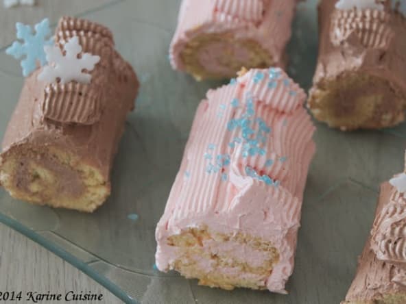 Le duo de mini-bûches traditionnelles à la crème au beurre