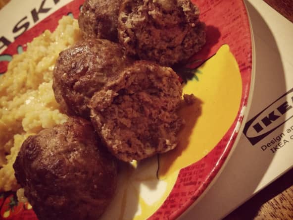 Boulettes à la suédoise au boeuf aux herbes et aux Krisprolls