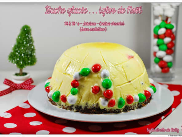 Igloo de Noël pour une dessert de noël