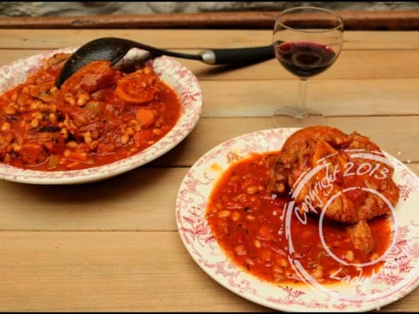Osso buco à la toscane aux haricots blancs