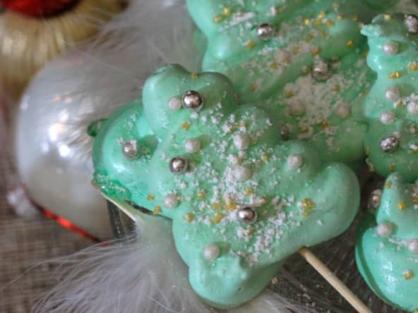 Meringues de Noël enneigées