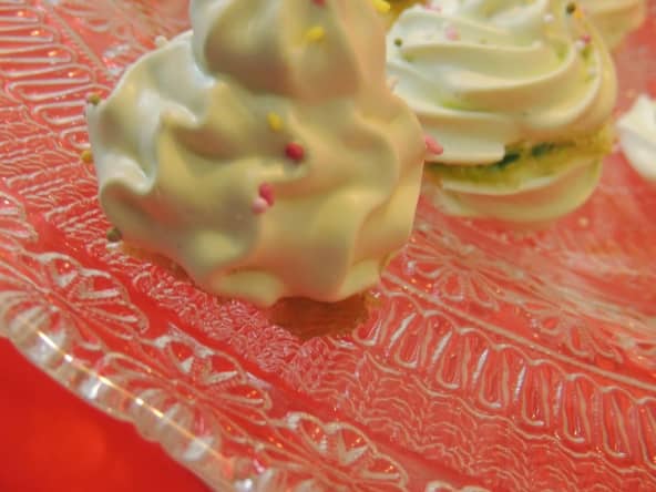 Sapins meringués coeur chocolat