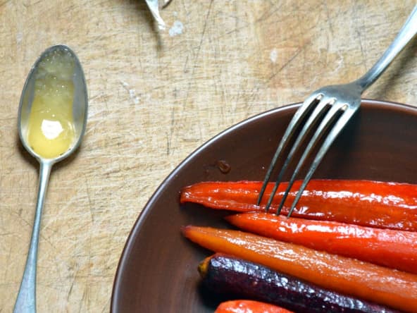Carottes glacées au Miel de Citronnier