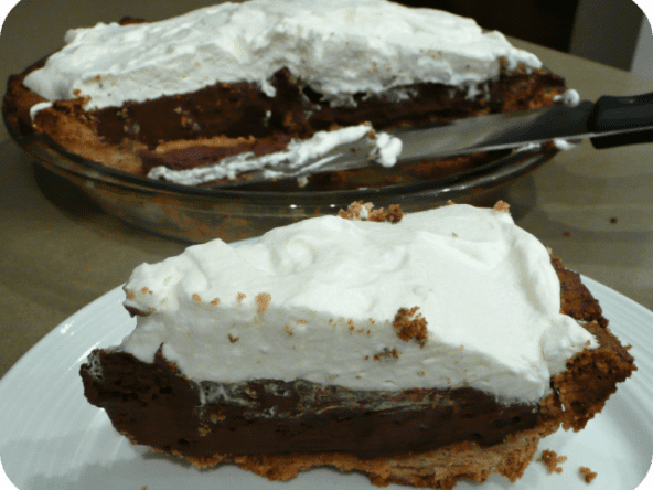 Tarte pouding au chocolat