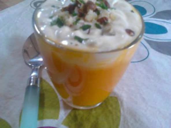 Cappuccino orange potimarron et carotte