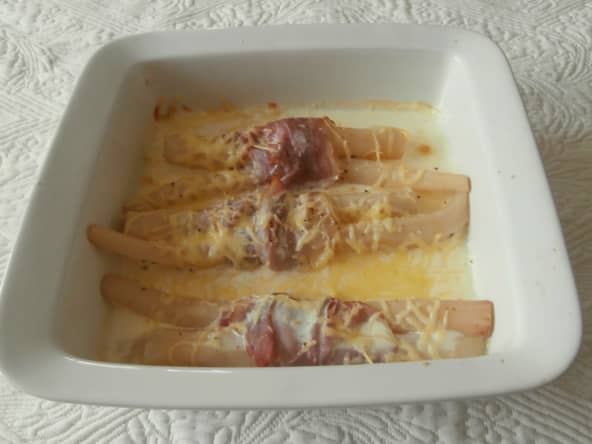 Salsifis au jambon cru fumé